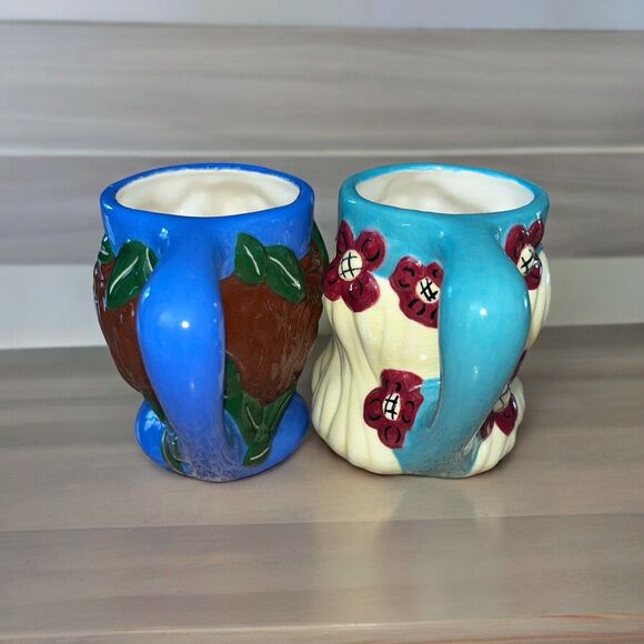 Peter Pan & Wendy Vintage Pottery Mugs Quirky & Cute Collectibles Excellent Cond - Picture 4 of 6